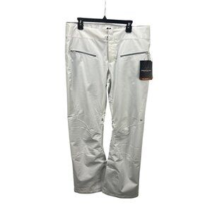 Obermeyer Womens Clio Softshell Ski Pants Sz 14 $230 MRP White Waterproof Outdoo
